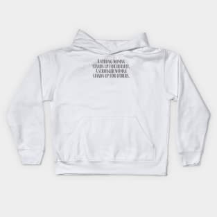 A Strong Woman Kids Hoodie